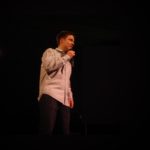 Justin Jackson public speaking on stage