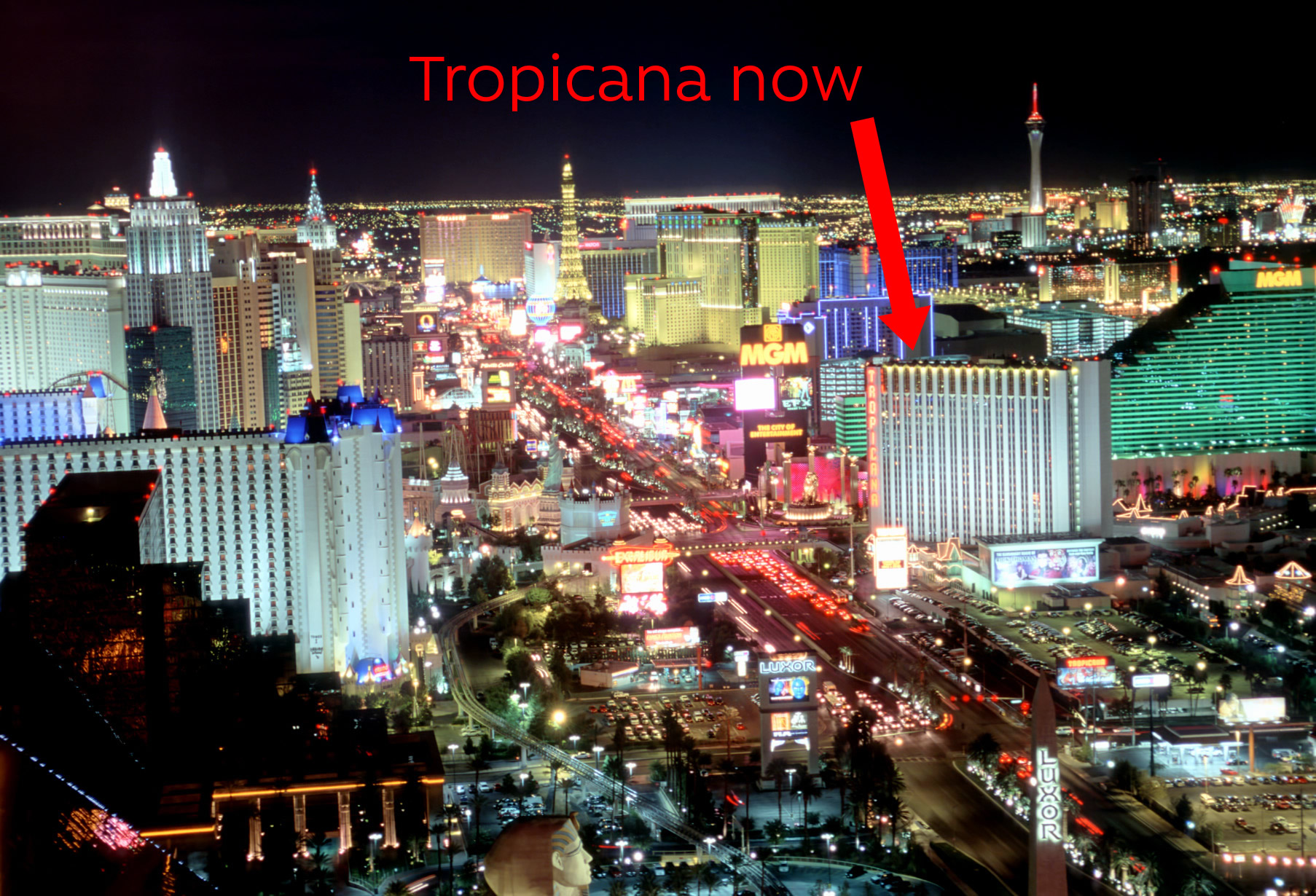 Tropicana Hotel Las Vegas on the strip